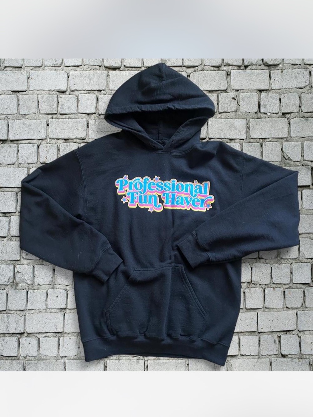 Dizzy Dyl small Black Hoodie with Colorful Professional Fun Haver